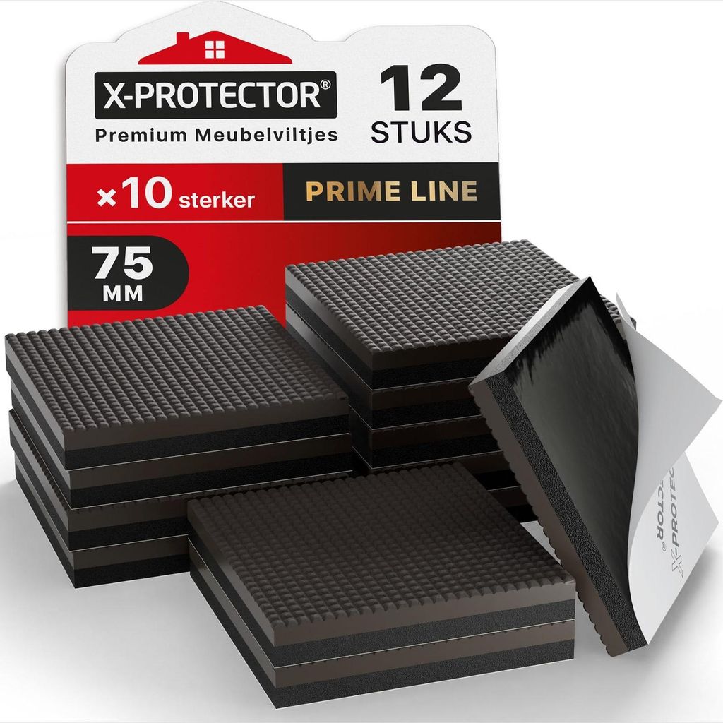 Meubelpads zelfklevend - Antislip - Rubber en EVA - 75 mm - Productafbeelding 