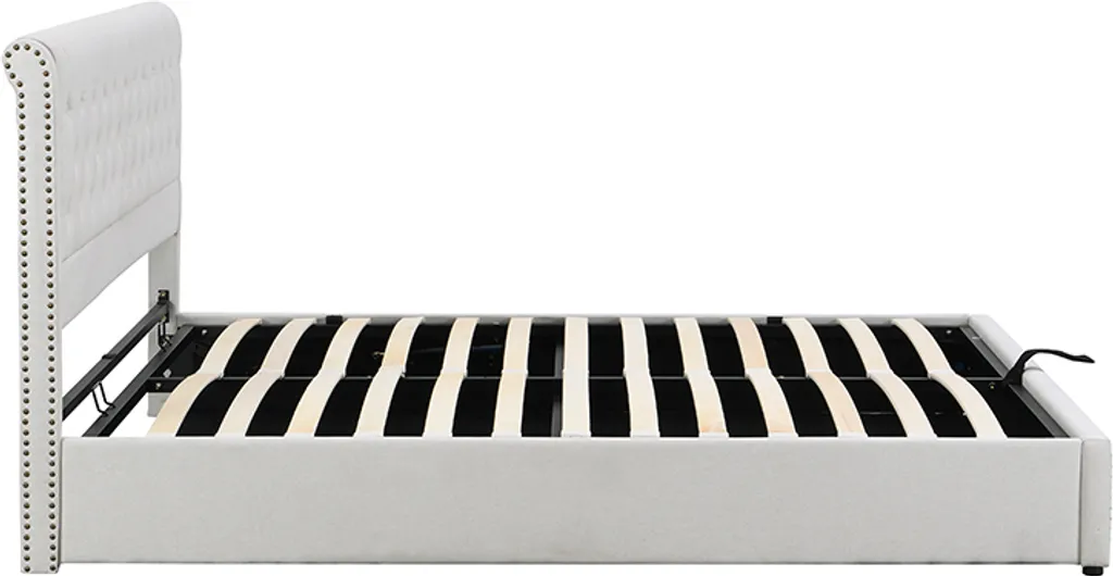 Lit 2 places avec rangement 140x200cm pour optimisation gain de place