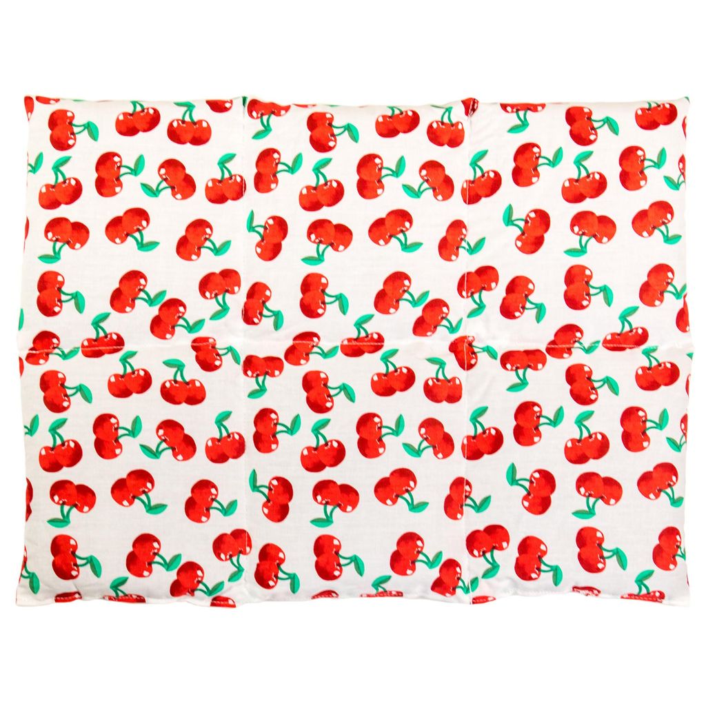 Giraffenland Traubenkernkissen groß 40x30cm 6-Kammer - cherry-white - Wärme und Kälte - Kissen 30x40 - Traubenkern - cherry-white