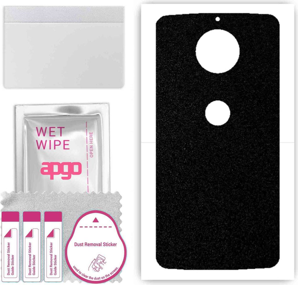 apgo Rückseite Schutzfolie, Skin, kompatibel mit Motorola Moto G5S Plus, Hinten Displayschutzfolie aus Vinylfolie, kratzfest, einfache Montage - M...