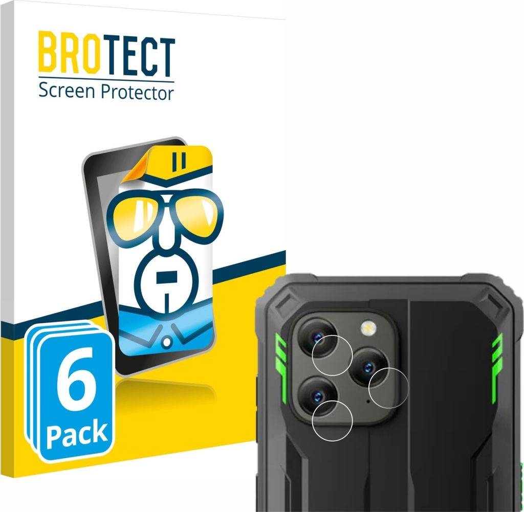 6x Für Blackview BV5300 Plus (NUR Kameraschutz) Schutzfolie BROTECT Displayschutz Display Schutz Folie Klar Transparent