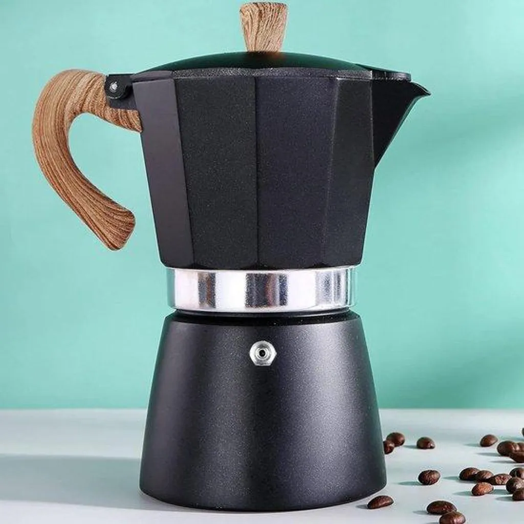 Set d'espresso 6 tasses en acier inoxydable, kit compact pour camping