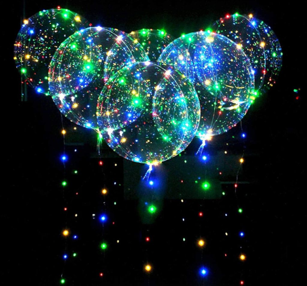 30-LED Lichterketten Helium Ballon Weihnachten Hochzeit Dekoration 18Zoll Heiß 