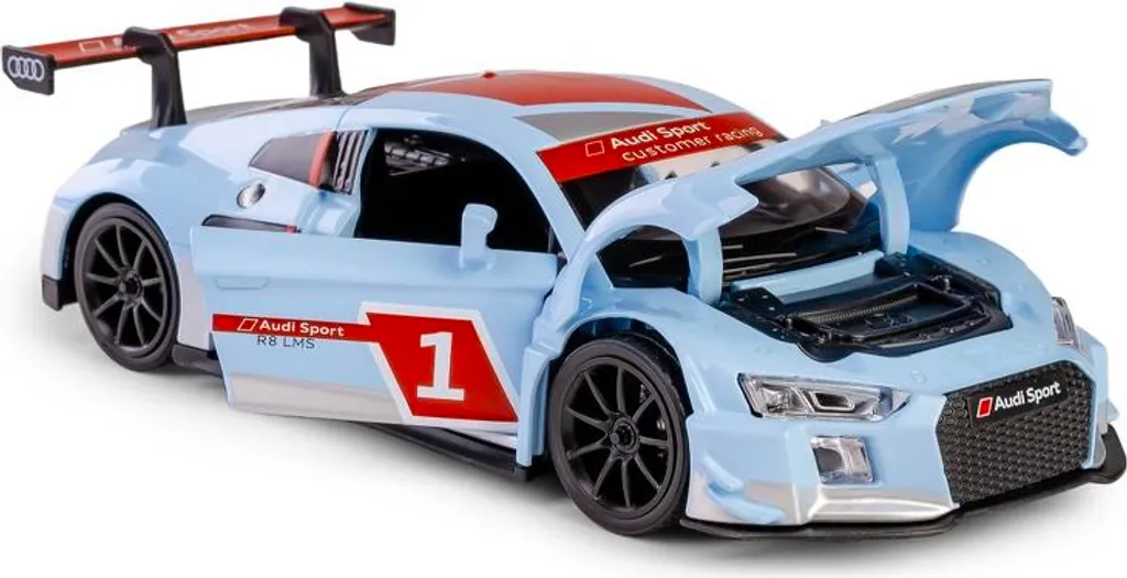 Modèle Réduit Audi R8 2015 Bleu 1/32 DAFFI RMZ Jouet de Collection - 3