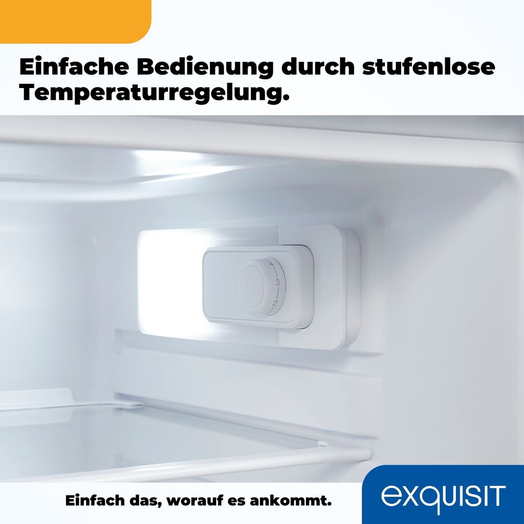 Exquisit Vollraumkühlschrank KS16-V-H-040E inoxlook | Produktbild 8