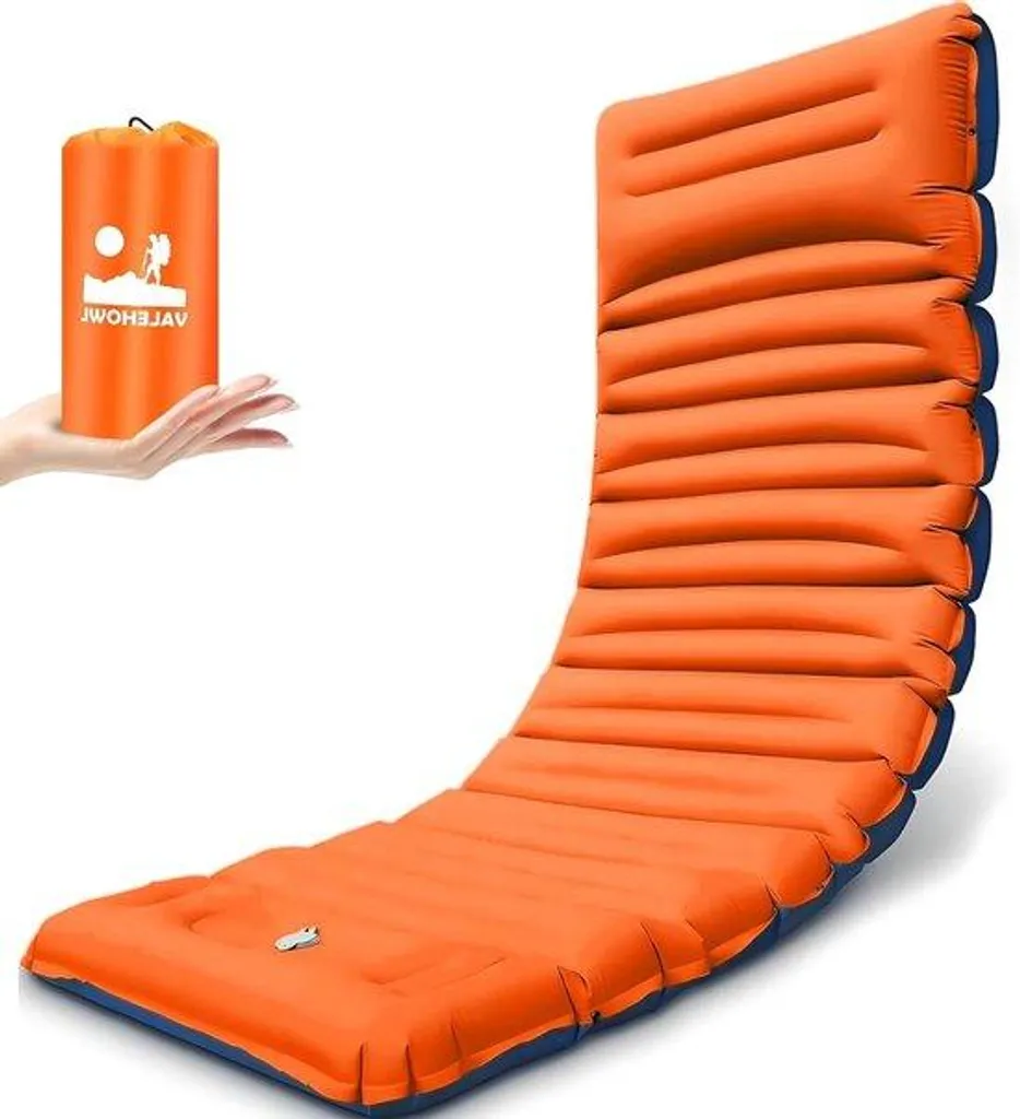 Matelas de randonnée gonflable 10 cm pour bivouac et plein air léger