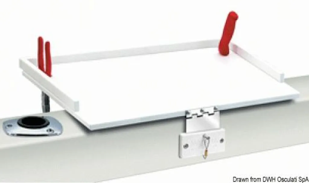 Plan de travail hygiénique 51x41 cm plastique FDA contre bactéries