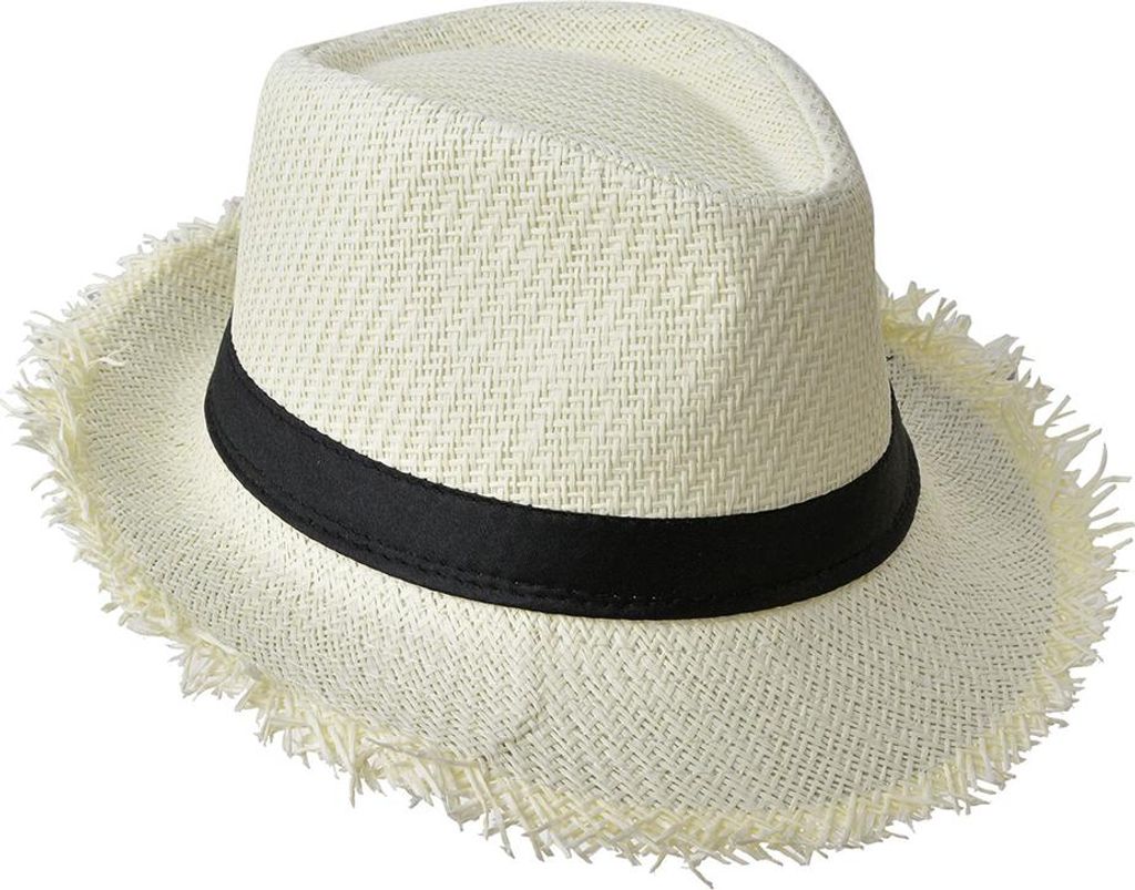 Clayre & Eef Damenhut Ø58 cm Beige Papierstroh