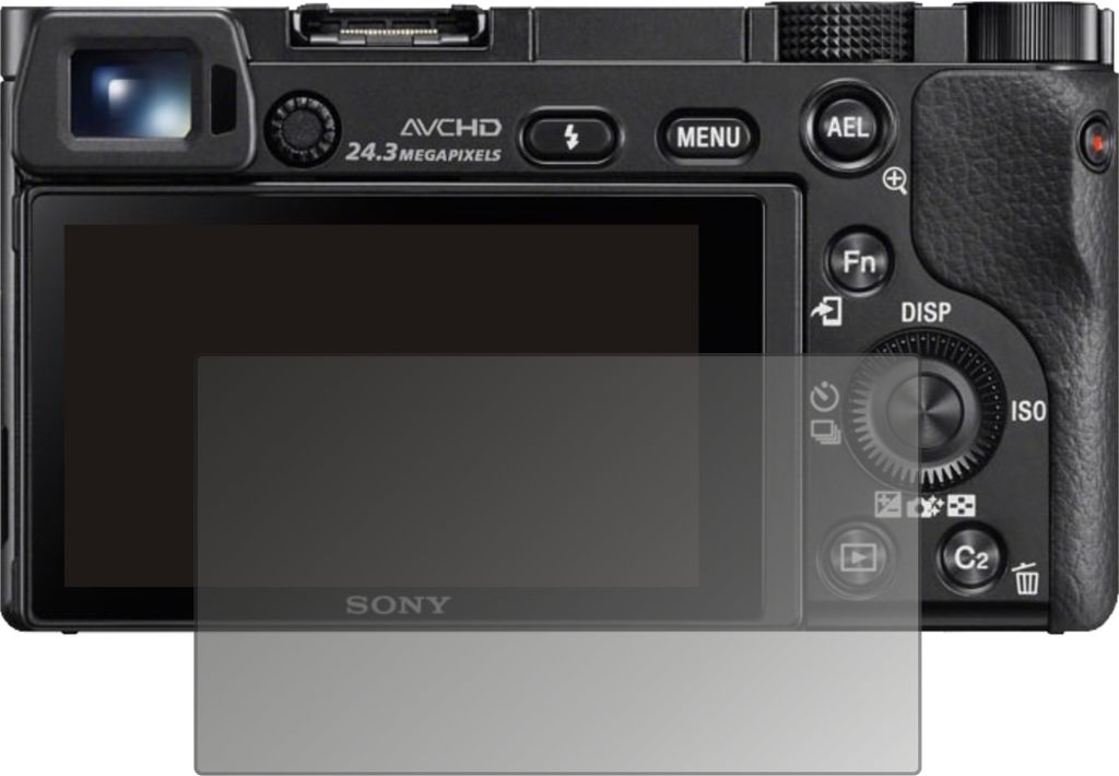 Blickschutzfolie für Sony Alpha 6000 matt Schutzfolie Folie Display Schutz dipos