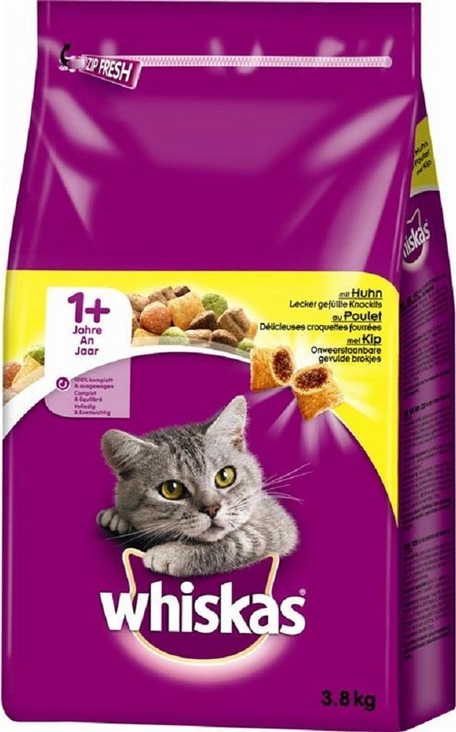 Whiskas Sec 3,8kg - Adult 1+ au Poulet Image du produit 