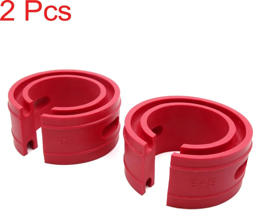 Cale de Ressort Auto Rouge Type-B+ Anti-Vibration et Choc Pack de 2