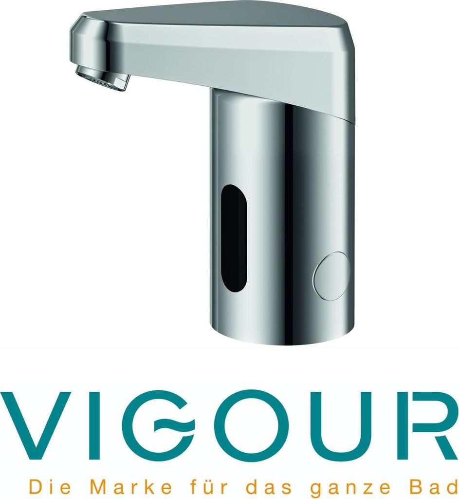 VIGOUR Clivia Plus Waschtisch Armatur IR-Elektronik DB 20 230V Netz ohne Mischung verchromt