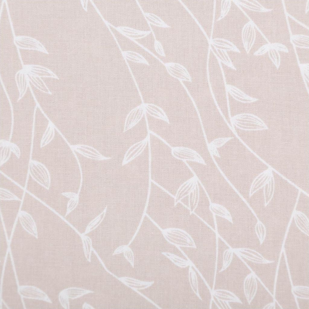 Baumwollstoff Popeline Stoff Zweige beige 1,45m Breite