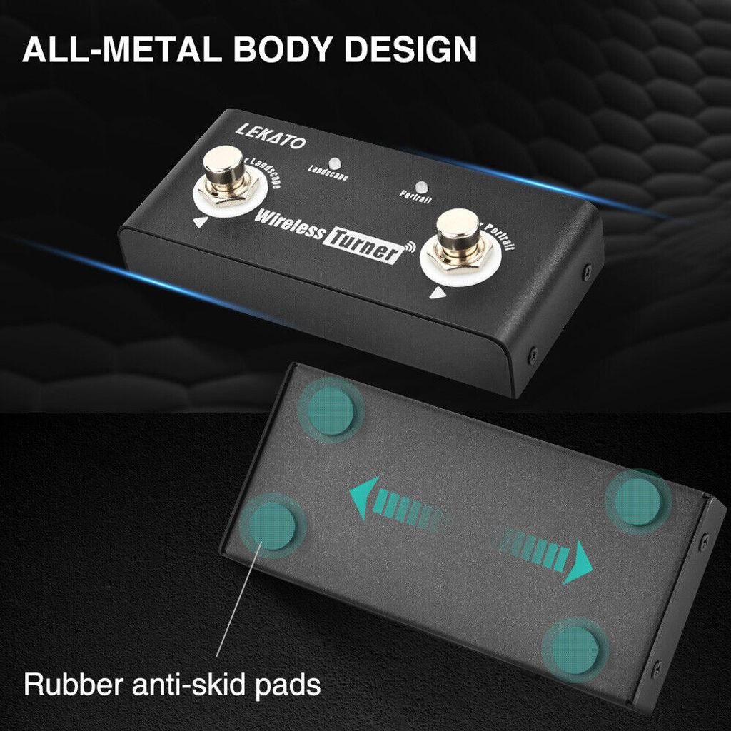 LEKATO Kabelloser Page Turner-Pedal-Controller Produktbild 4