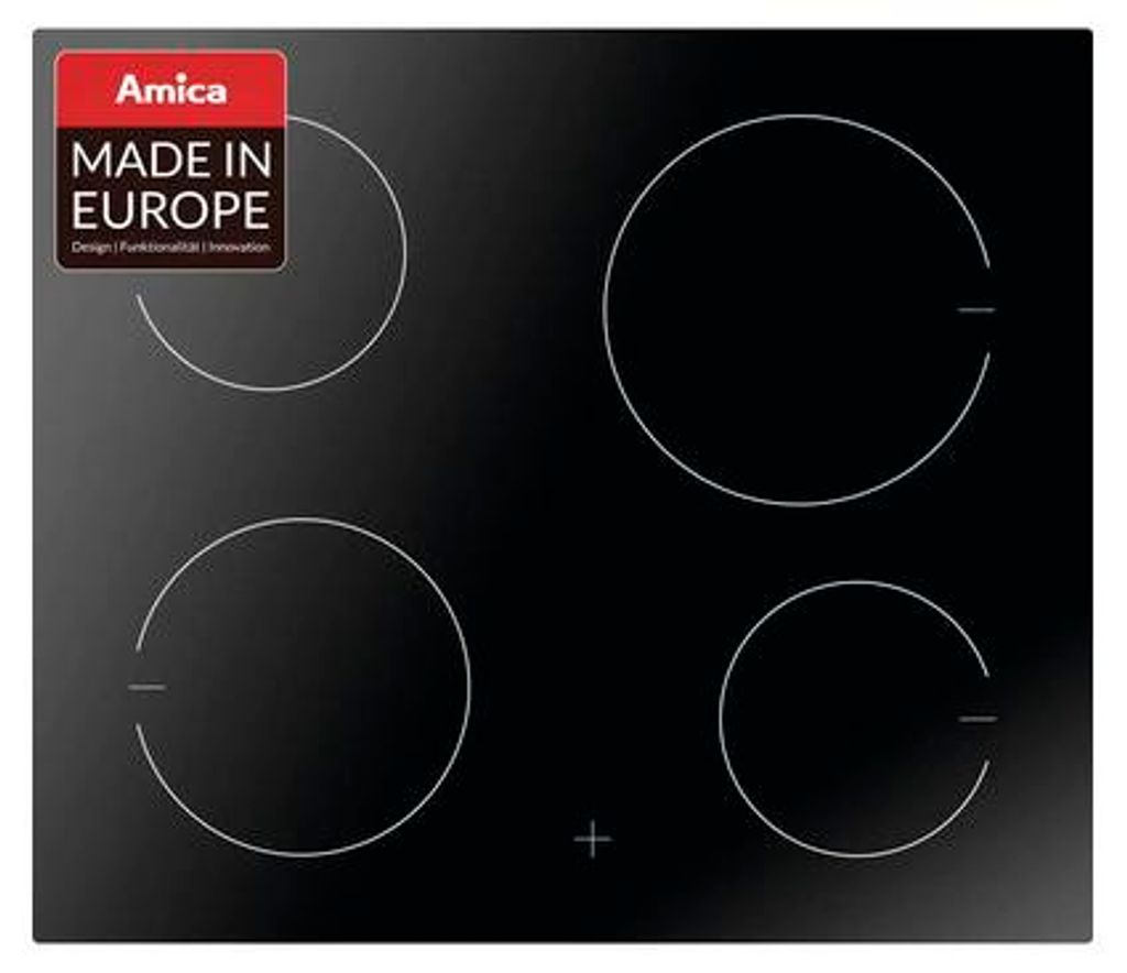 Amica EC 744 100 C, Schwarz, Integriert, 60 cm, Produktbild 