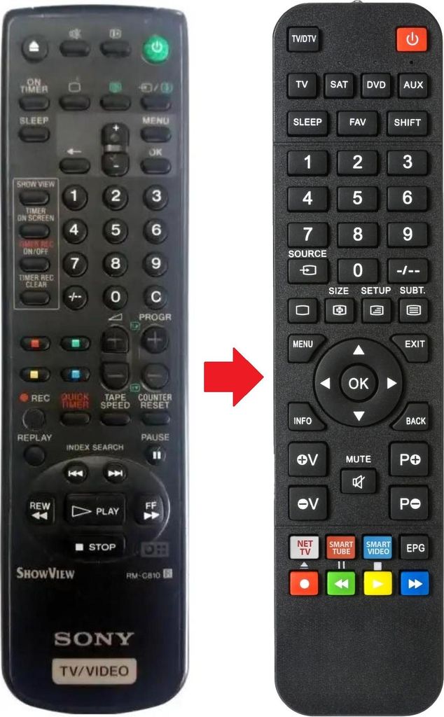 Fernbedienung passend für SONY RMC810
