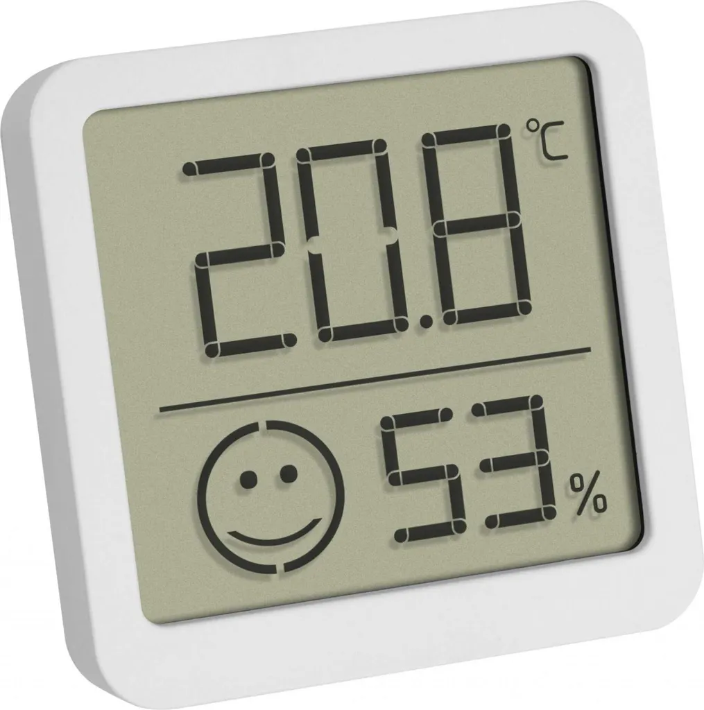 TFA Sensore Meteo Wireless Bianco | Design Compatto e Digitale