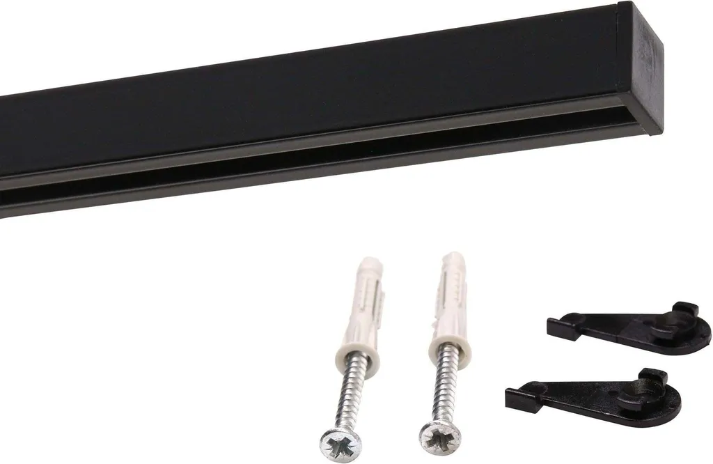 Binario Nero per Tende Serie Quadrata 210cm - Eleganza su Misura