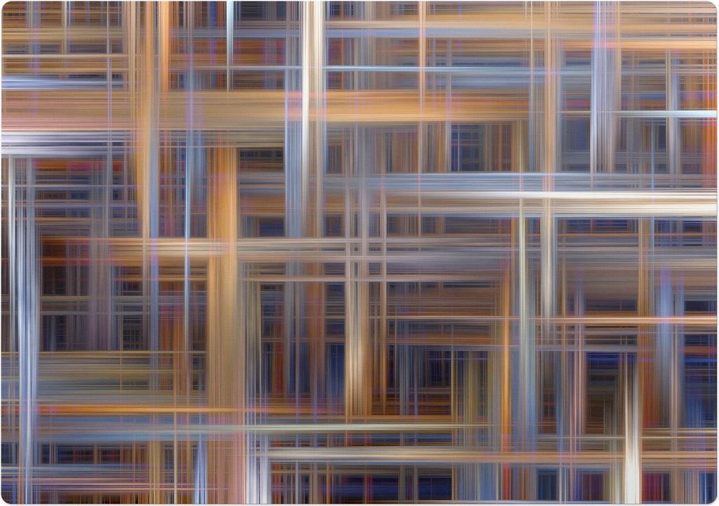 Geometrisches Liniengeflecht – Bodenschutzmatte – Rutschfest – Schutzmatte für Büro – Vinylmatte – Stuhlunterlage – 100 x 100 cm