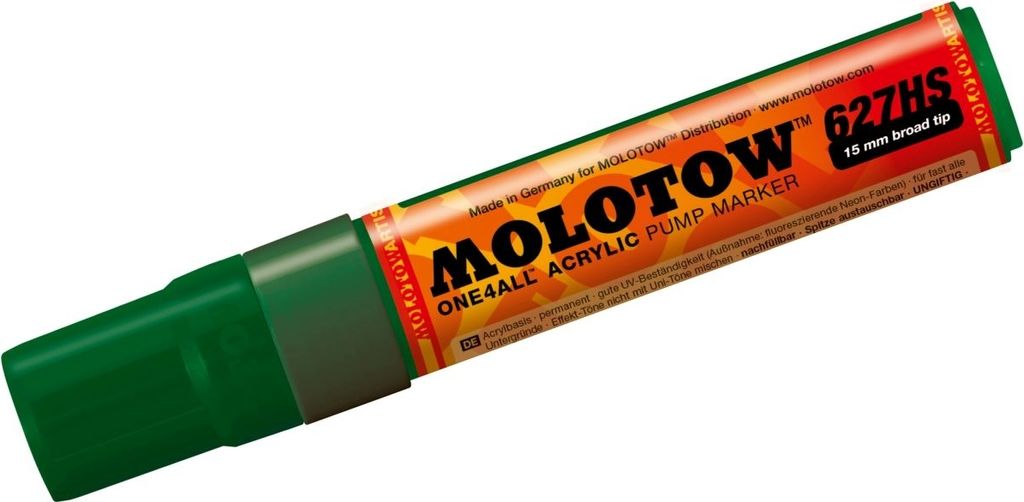 Permanentmarker One4All 627 HS nachfüllbar 15mm mister green Packung mit 6 Stück