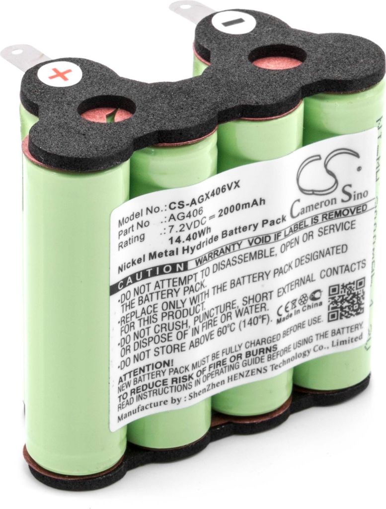 vhbw Akku kompatibel mit AEG Electrolux Rapido ZB4106, FM72, AG406, ZB4106WD Staubsauger (2000 mAh, 7,2 V, NiMH)