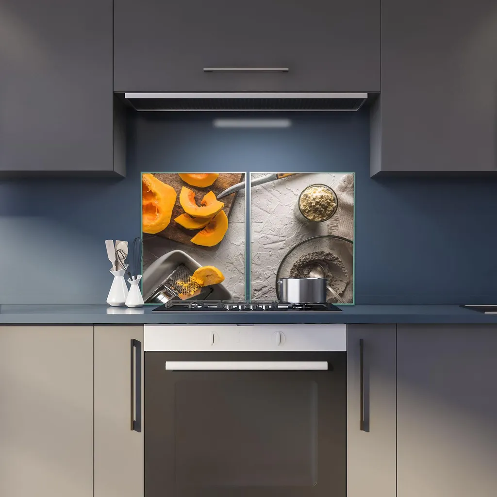 Piastra di copertura per piano cottura in ceramica 2 pezzi 2x40x52 frutta giallo copertura alzatina vetro - 6