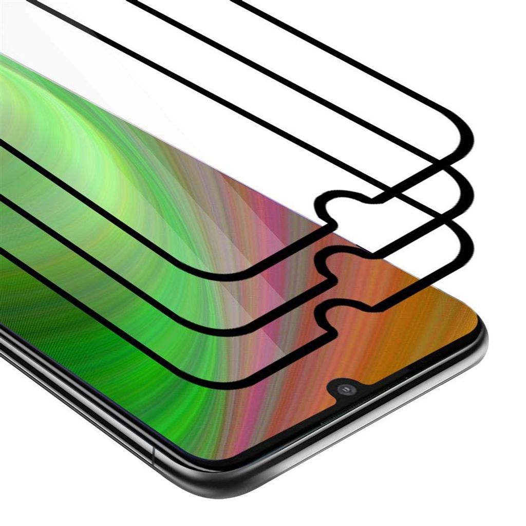 Cadorabo 3x Vollbild Panzer Folie für Motorola ONE Zoom Schutzfolie in Schwarz Tempered Display-Schutzglas