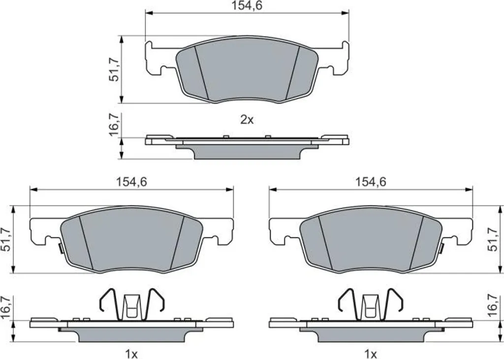 Plaquettes de frein avant Toyota pour conduite urbaine Aygo Yaris