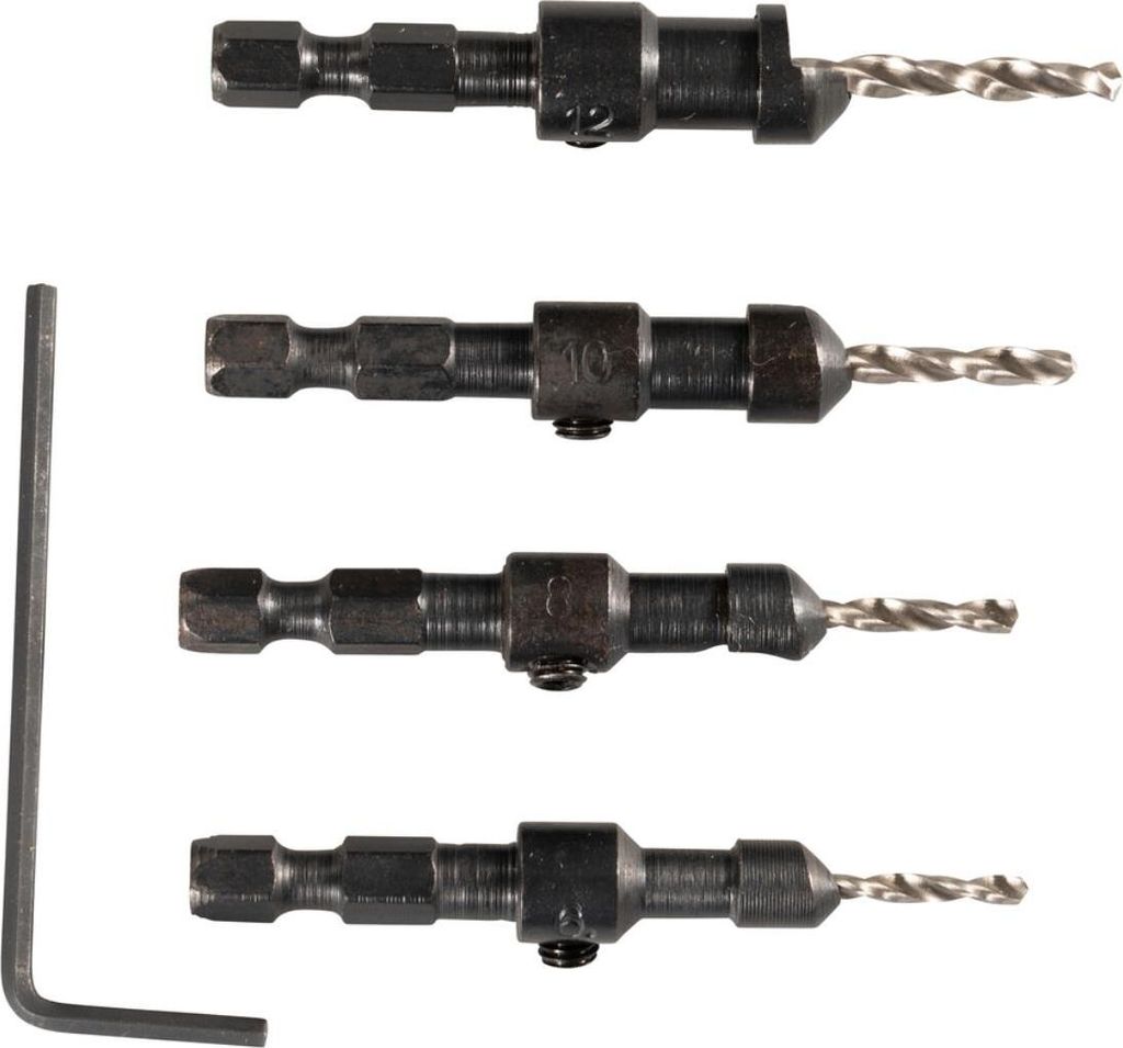 Makita Bohrsenker Set für Holz 4 tlg.- 1/4" - verstellbare Produktbild 1