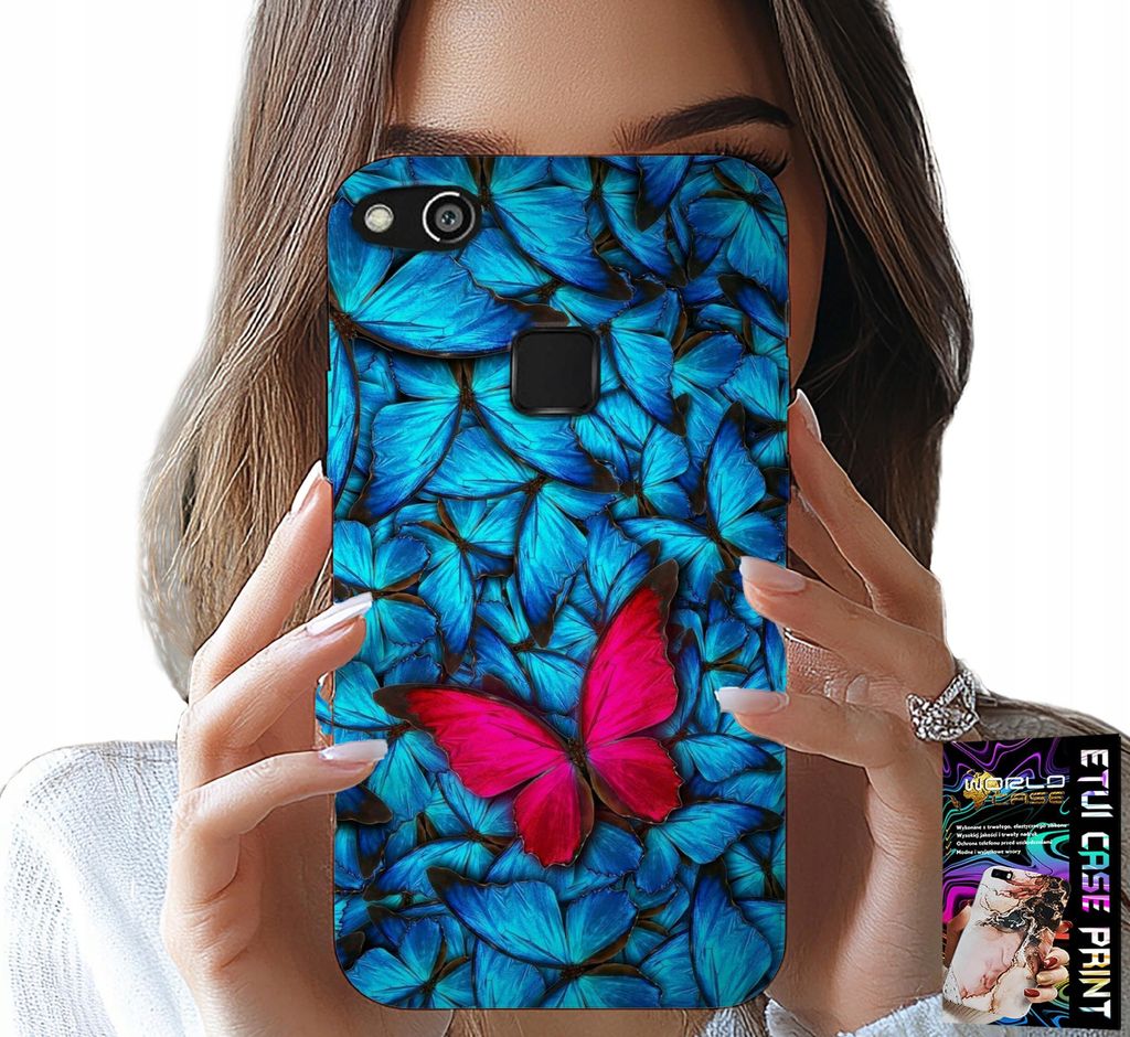 Fall Für Huawei P9 Lite 2016 - Blau Schmetterling, Schmetterling, Feminine Designs