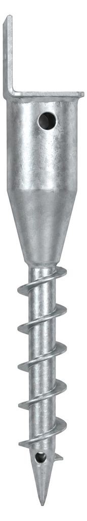 L-Profil Bodenhülse 9,5x7 cm zum Einschrauben 46,5 cm Länge Produktbild 