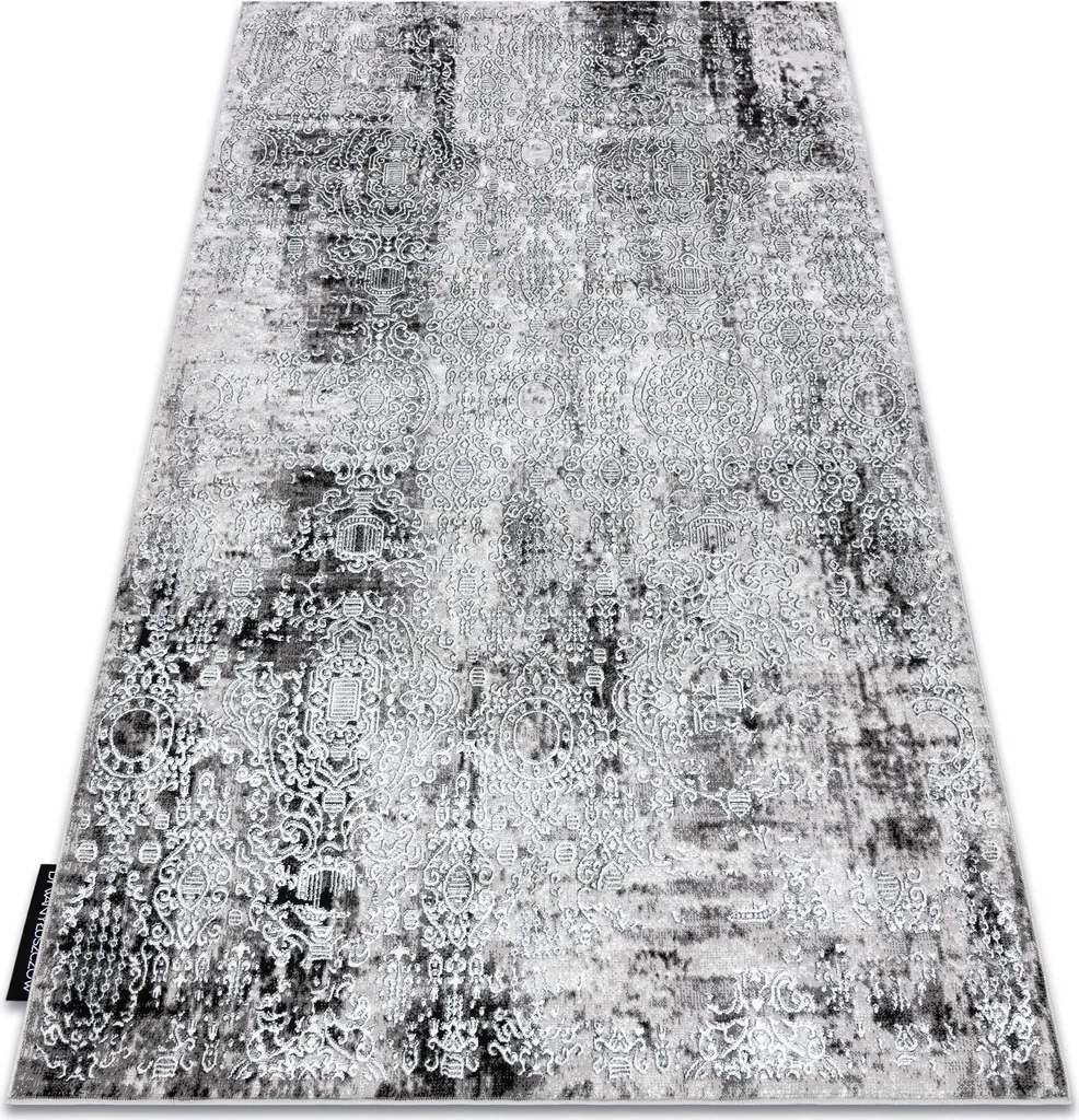 Tapis vintage crème et gris à relief structuré 160x220 cm DE LUXE 2081