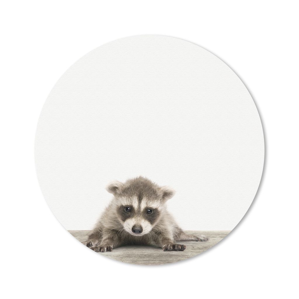 MuchoWow Mauspad Mousepad Waschbär - Tiere - Jungen - Mädchen 50x50 cm - Mousepads - Maus Mat - Pad - Mausunterlage - Vinyl