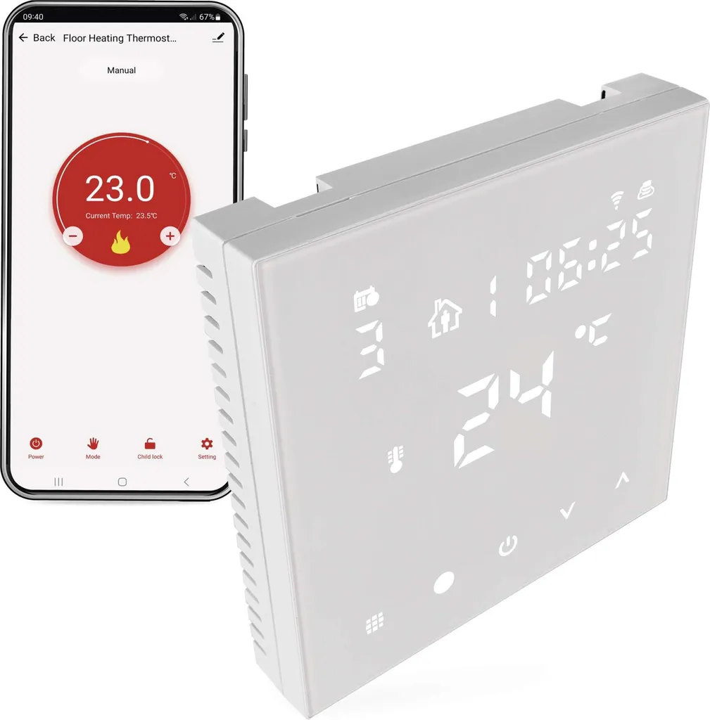 Contrôlez votre chauffage au sol WiFi avec le thermostat EMOS P56201UF