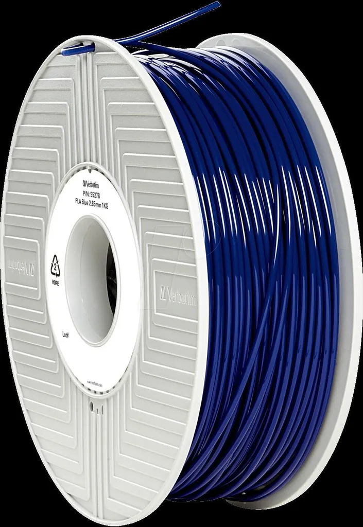 Consommable Impression 3D Filament PLA 2.85mm Verbatim Bleu Éclatant