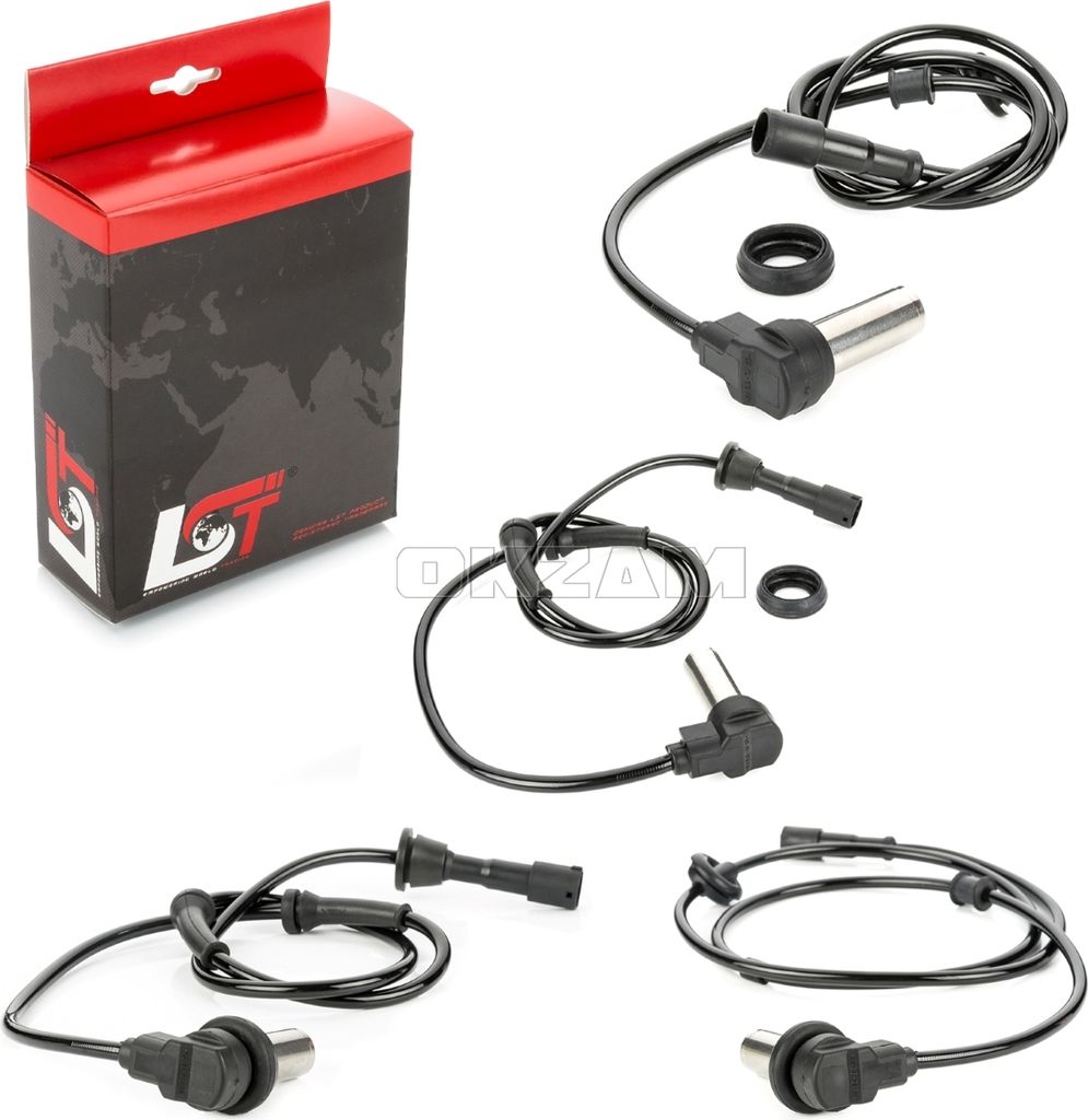 4x ABS Sensor Drehzahlregler Drehzahlfühler Set vorne Produktbild 