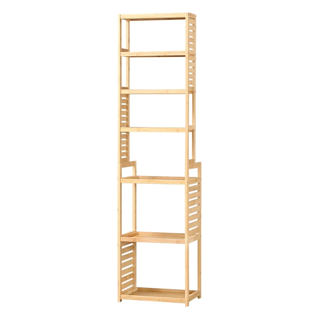 Étagère sur pied Daija en bambou 165x42x28 cm In And OutdoorMatch