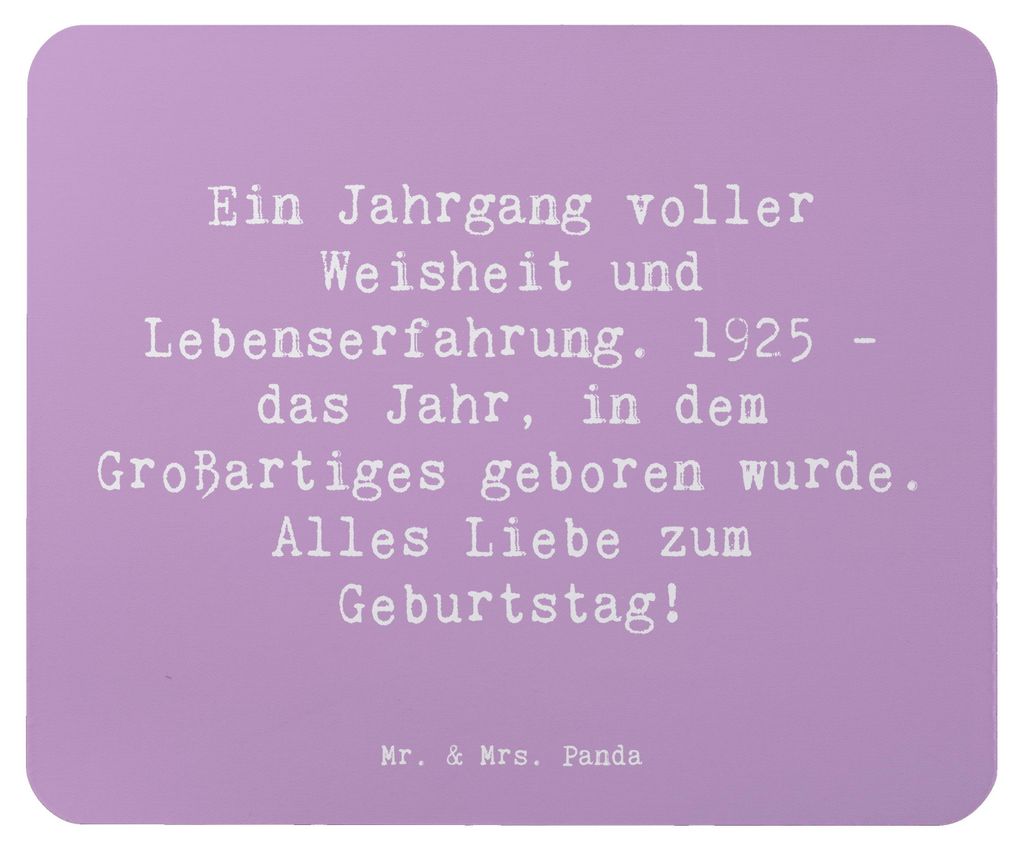 Mr. & Mrs. Panda Mouse Pad Spruch 1925 Geburtstag - Produktbild 