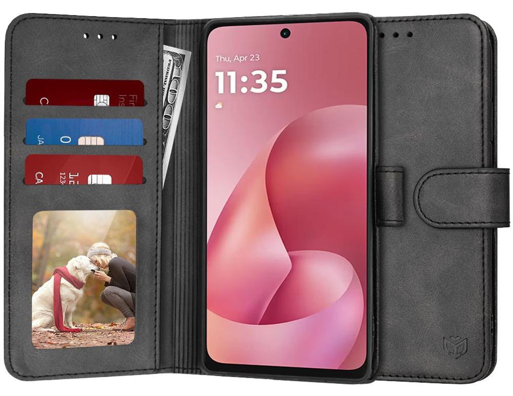 Techsuit - Diary Book knižkové puzdro pre Motorola Moto G57 Power / Moto G67 Power – čierne