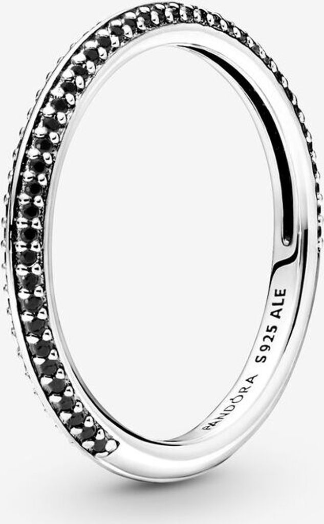 Pandora Me 199679C02 Pavé-Ring Damen Schwarze Kristalle Sterling-Silber Gr. 48