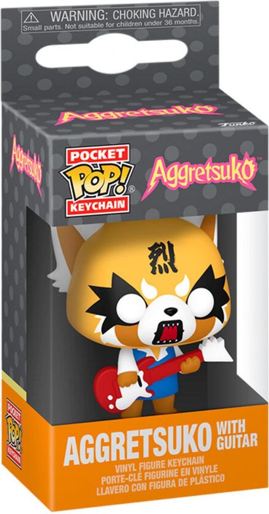 Aggretsuko - Aggretsuko with Guitar Schlüsselanhänger Funko Produktbild 