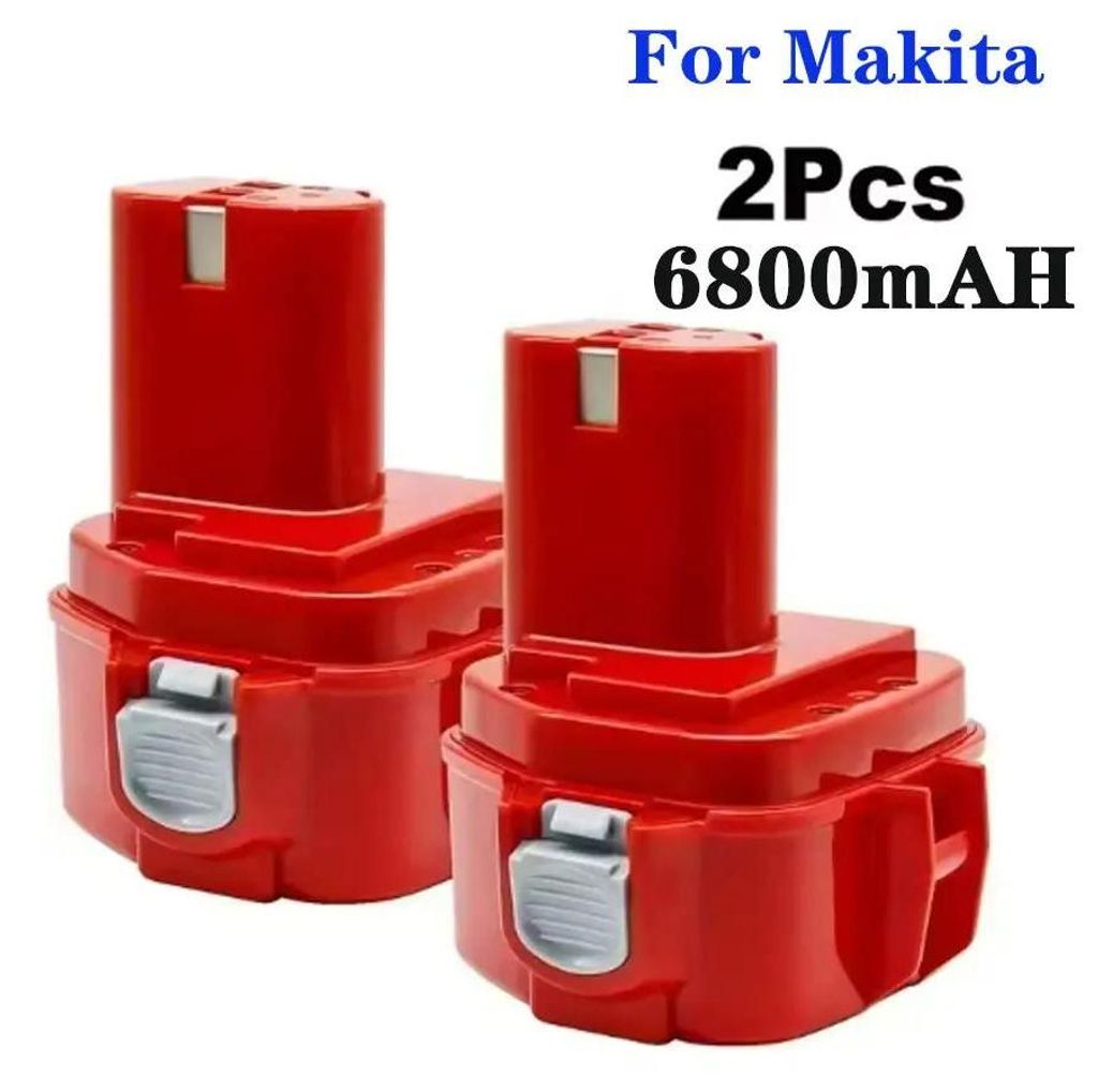 Ersatzakku für Elektrowerkzeuge - PA12 Akku - 2er Pack - 12 V - 6800 mAh - Ni-MH