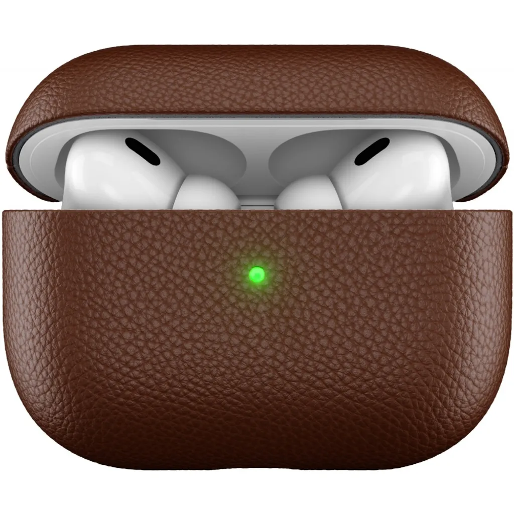 Cover AirPods Pro 2 KeyBudz Artisan Leather Brown - Design Sottile
