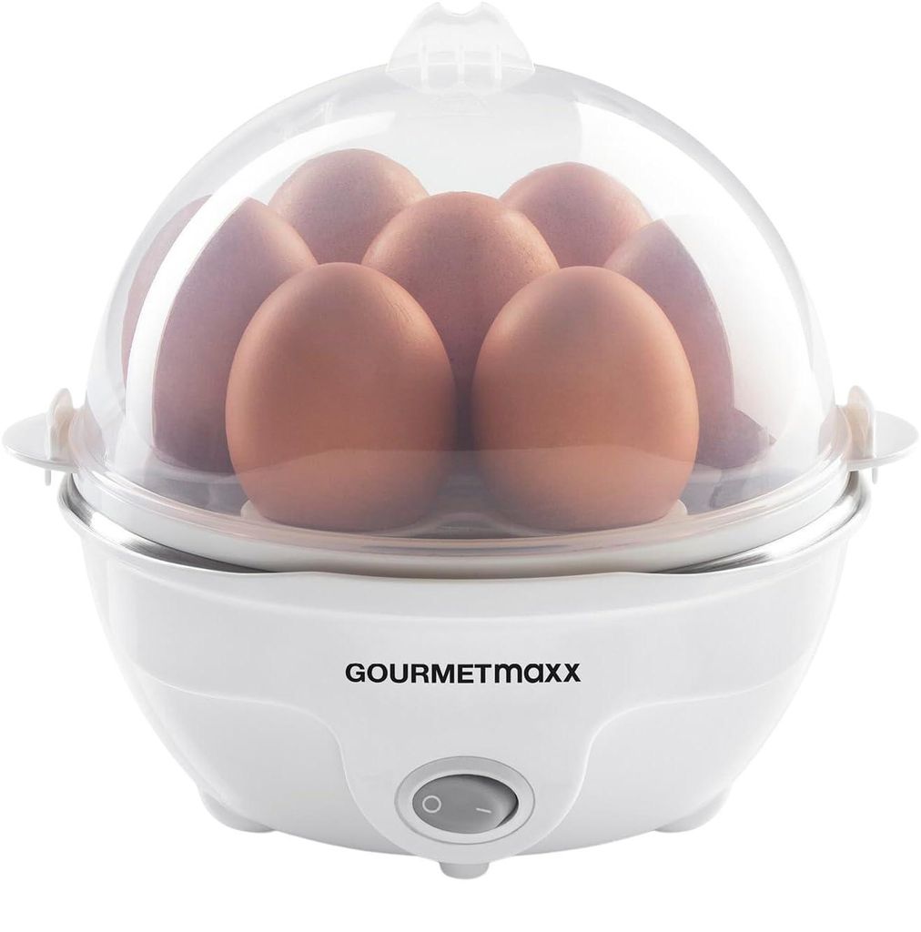GOURMETmaxx Cuisinier à oeufs pour 7 oeufs - blanc Image du produit 