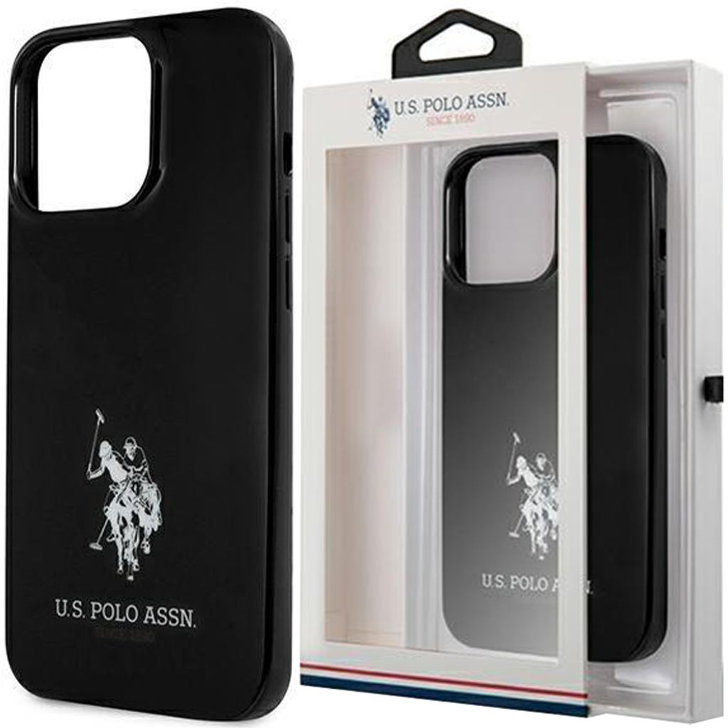 Etui US Polo Horses Logo do iPhone 13 mini czarny Zdjęcie produktu 
