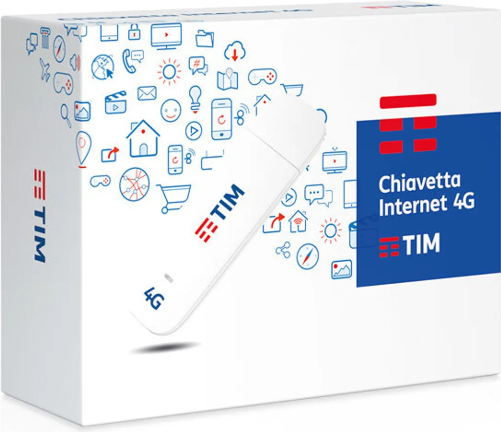 Clé Internet 4G TIM haut débit avec installation rapide Plug and Play USB