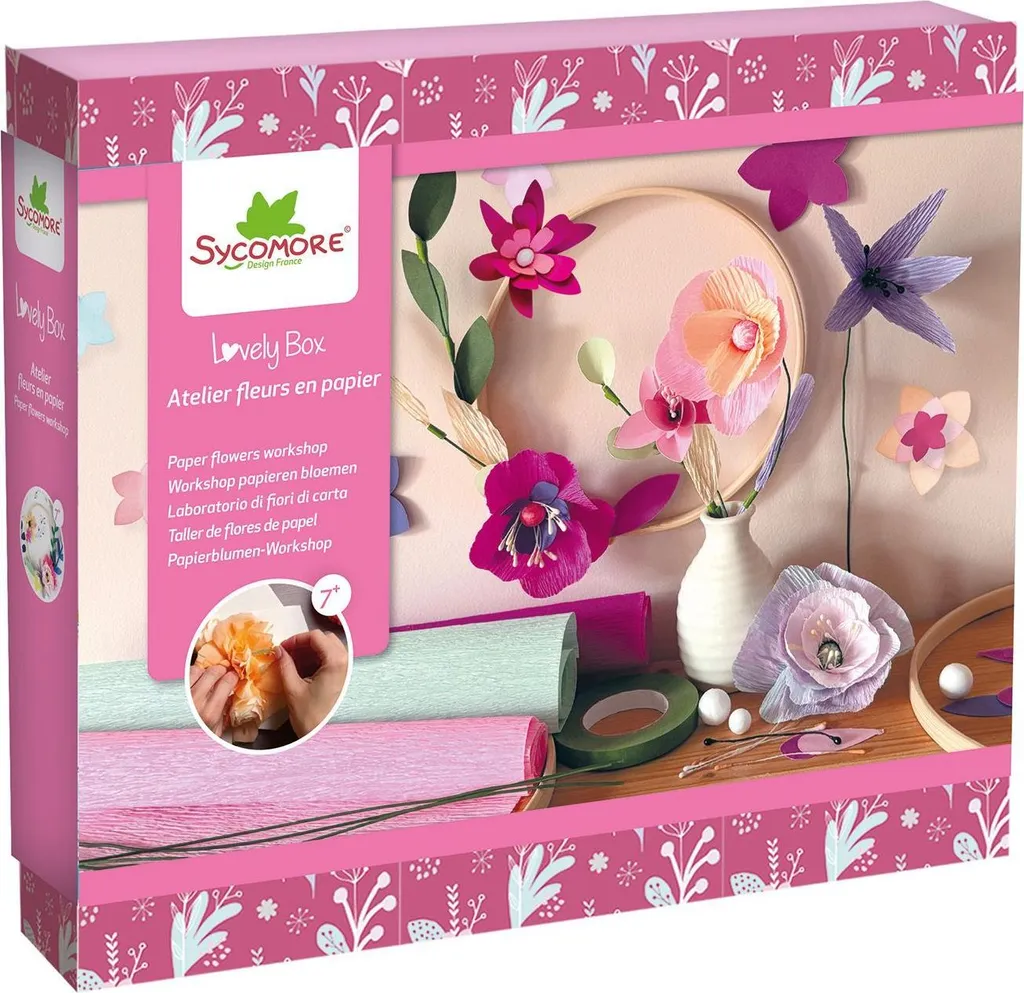 Set Creazione Fiori di Carta Sycomore Atelier - Kit Completo Fai da Te