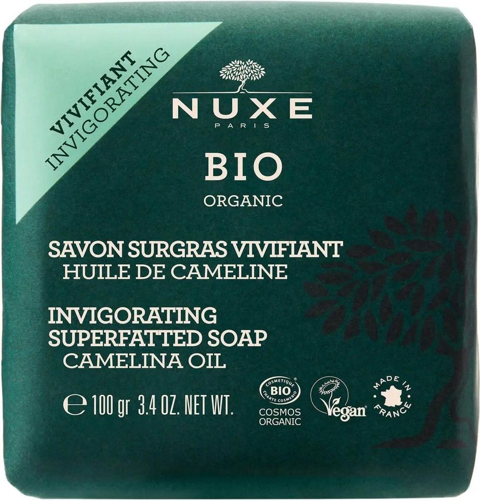 Feste Seife für Gesicht und Körper Bio Organic Invigorating (Superfatted Soap) 100 g