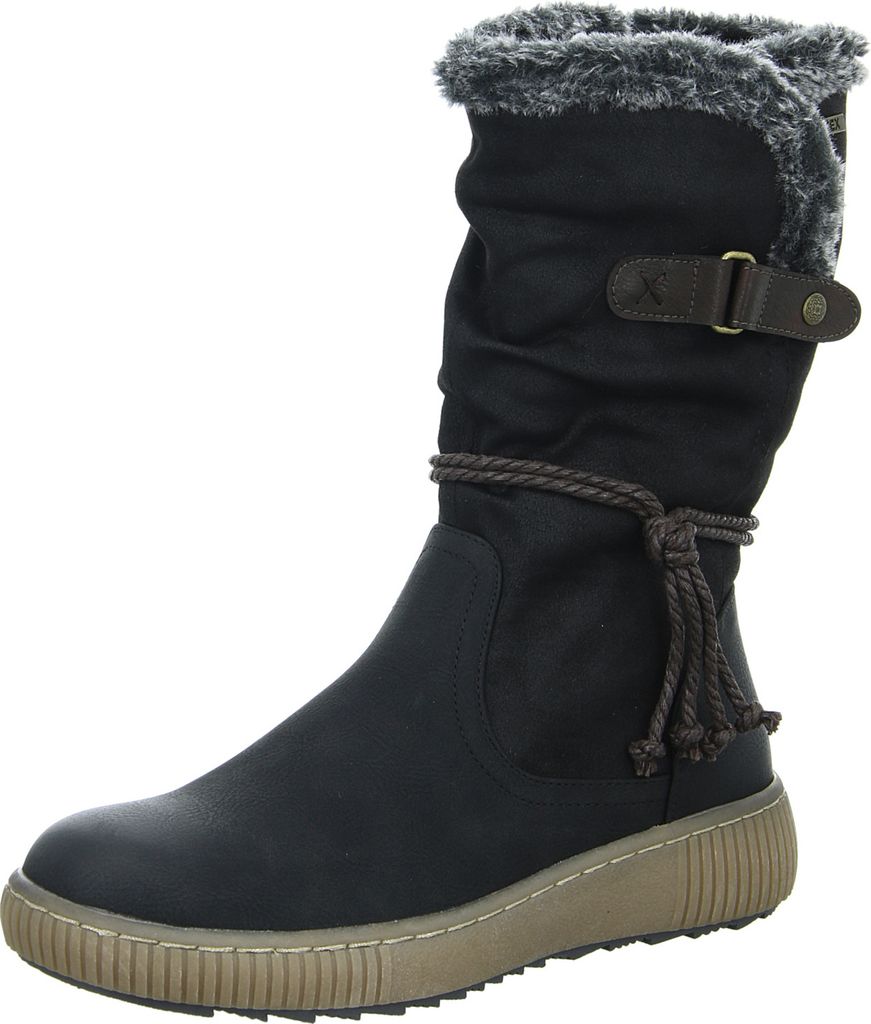 BOXX Damen-Schaftstiefel-Winterstiefel Schwarz, Farbe:schwarz, EU Größe:40