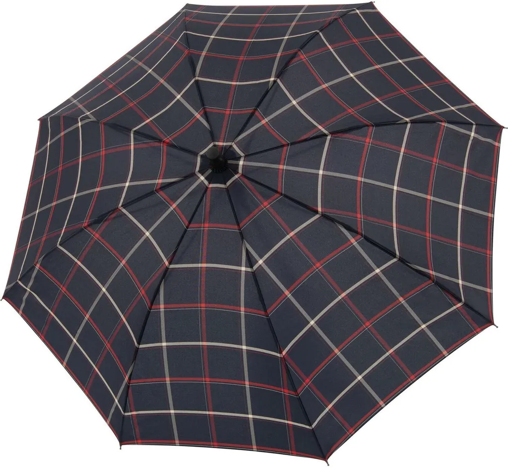Parapluie Canne Automatique Doppler avec Grand Diamètre Motif Karo Blue